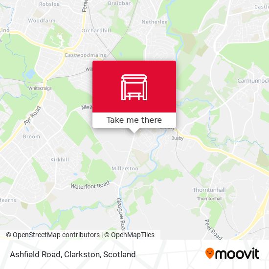 Ashfield Road, Clarkston map