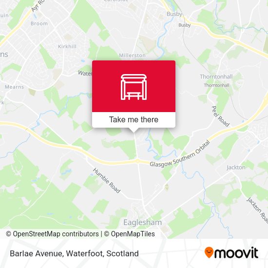 Barlae Avenue, Waterfoot map