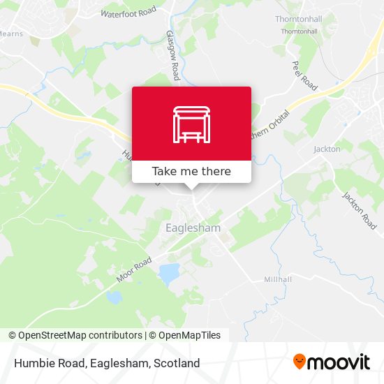 Humbie Road, Eaglesham map