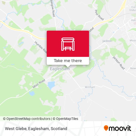 West Glebe, Eaglesham map