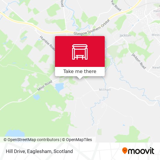 Hill Drive, Eaglesham map