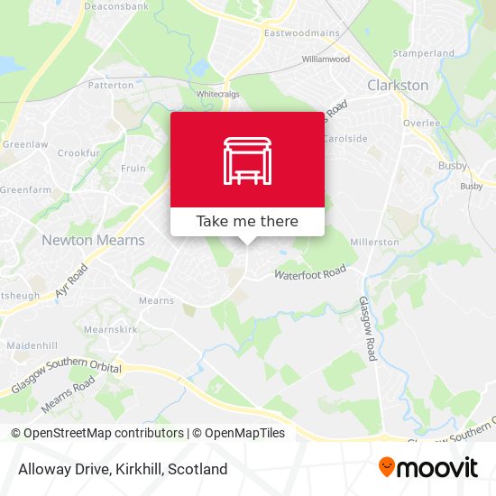 Alloway Drive, Kirkhill map
