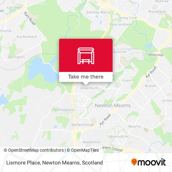 Lismore Place, Newton Mearns map