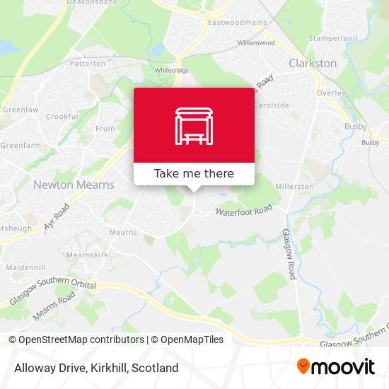 Alloway Drive, Kirkhill map