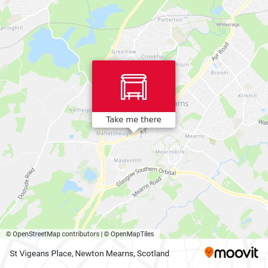 St Vigeans Place, Newton Mearns map