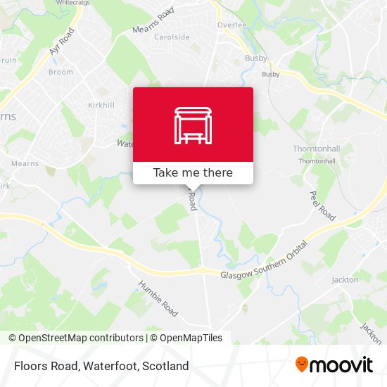 Floors Road, Waterfoot map