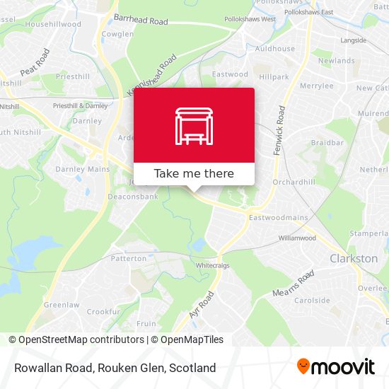 Rowallan Road, Rouken Glen map