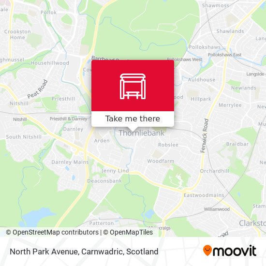 North Park Avenue, Carnwadric map