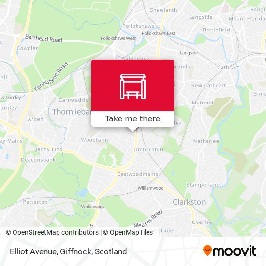 Elliot Avenue, Giffnock map