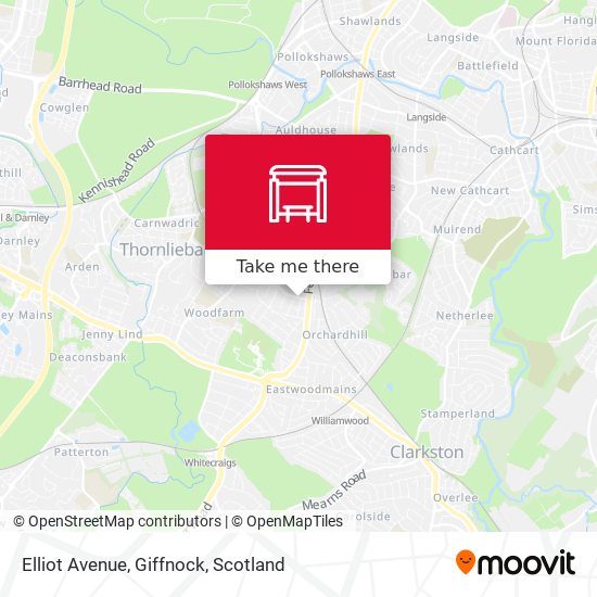Elliot Avenue, Giffnock map