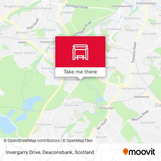 Invergarry Drive, Deaconsbank map
