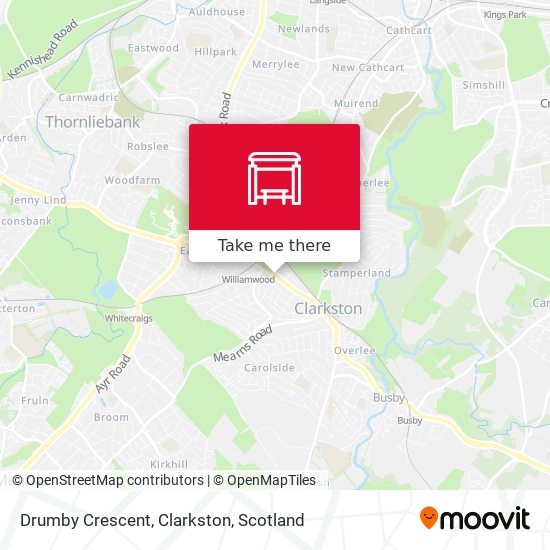 Drumby Crescent, Clarkston map