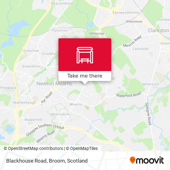 Blackhouse Road, Broom map