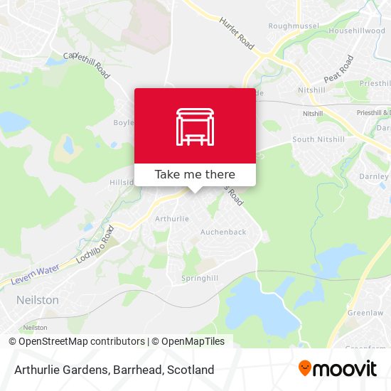 Arthurlie Gardens, Barrhead map