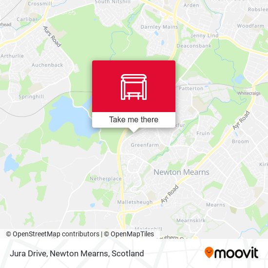 Jura Drive, Newton Mearns map