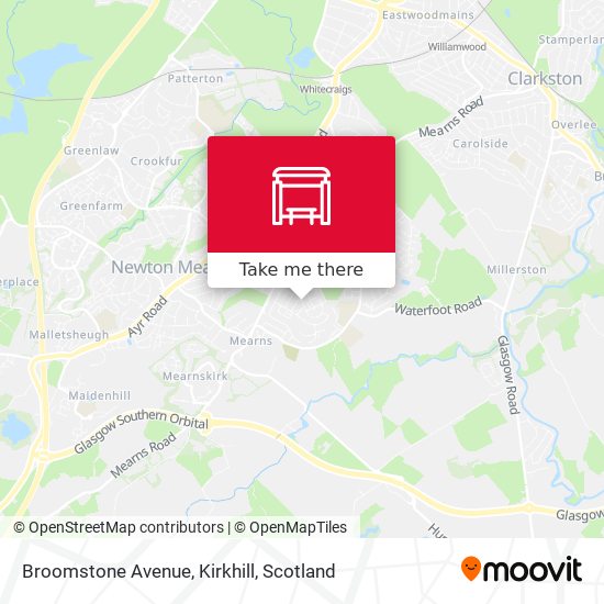 Broomstone Avenue, Kirkhill map