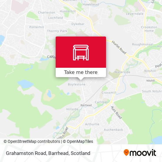 Grahamston Road, Barrhead map