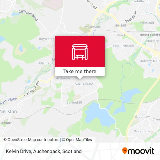 Kelvin Drive, Auchenback map