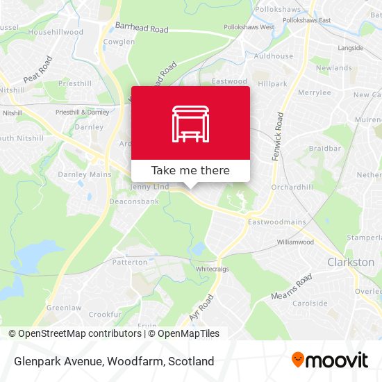 Glenpark Avenue, Woodfarm map