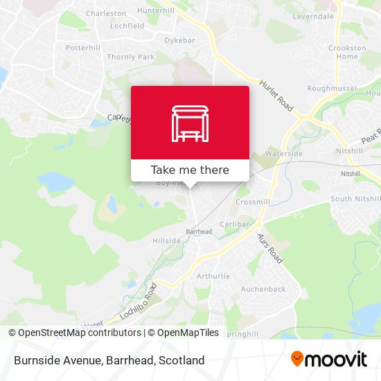 Burnside Avenue, Barrhead map