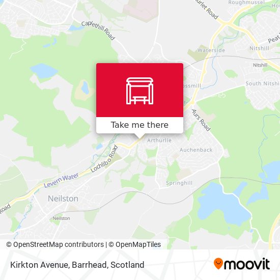Kirkton Avenue, Barrhead map