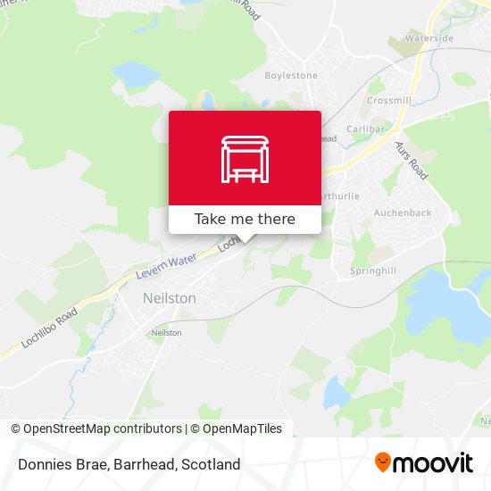 Donnies Brae, Barrhead map