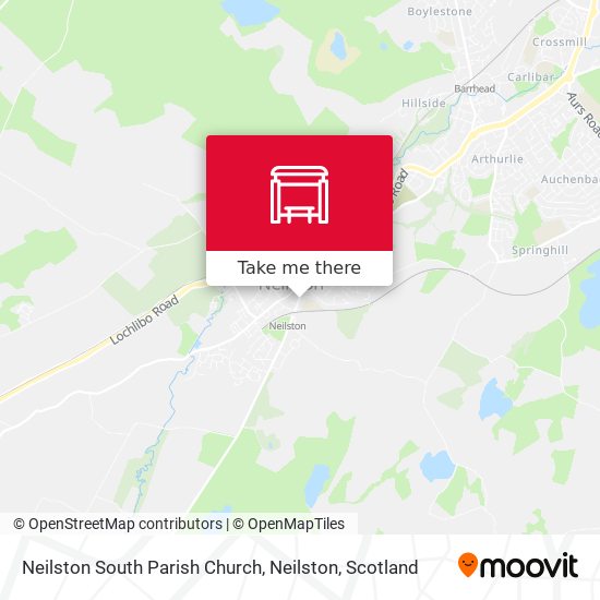 Neilston South Parish Church, Neilston map