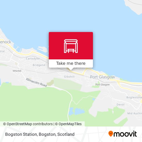 Bogston Station, Bogston map
