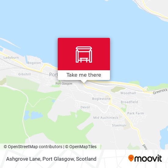 Ashgrove Lane, Port Glasgow map