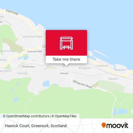 Hawick Court, Greenock map