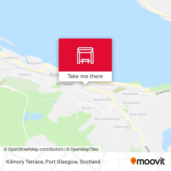 Kilmory Terrace, Port Glasgow map