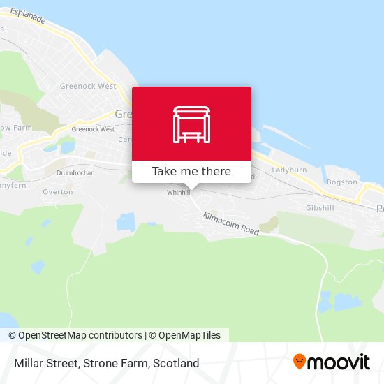 Millar Street, Strone Farm map