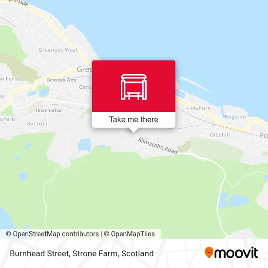 Burnhead Street, Strone Farm map