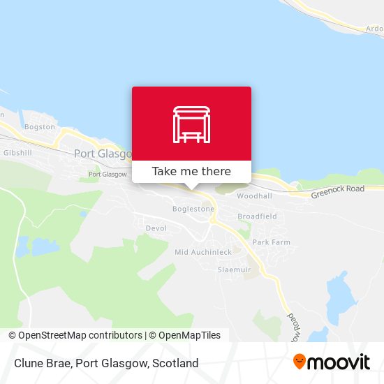 Clune Brae, Port Glasgow map