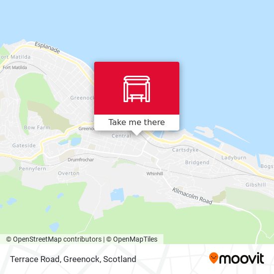 Terrace Road, Greenock map