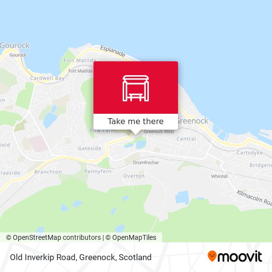 Old Inverkip Road, Greenock map