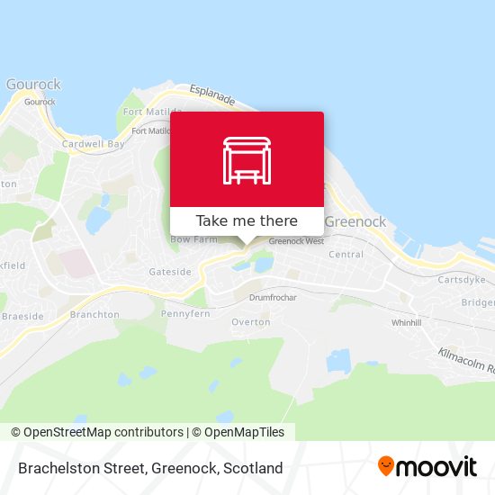 Brachelston Street, Greenock map