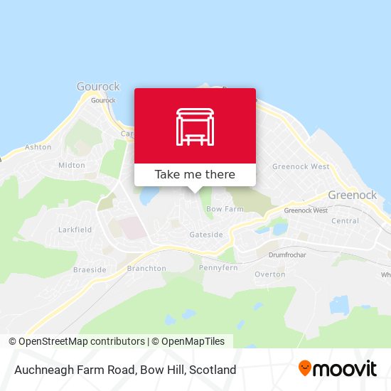 Auchneagh Farm Road, Bow Hill map