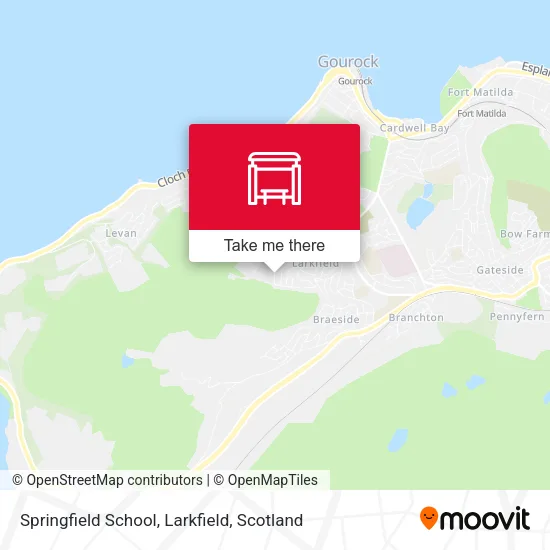 Springfield School, Larkfield map
