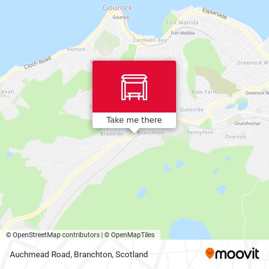 Auchmead Road, Branchton map