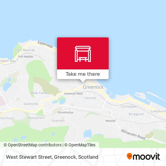 West Stewart Street, Greenock map