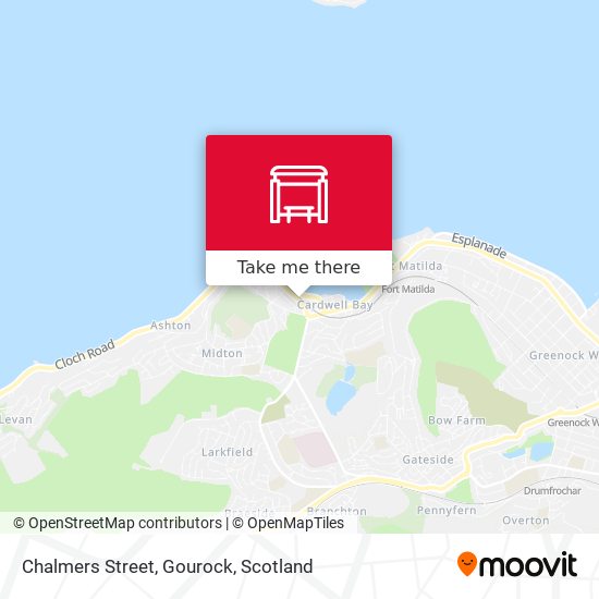 Chalmers Street, Gourock map