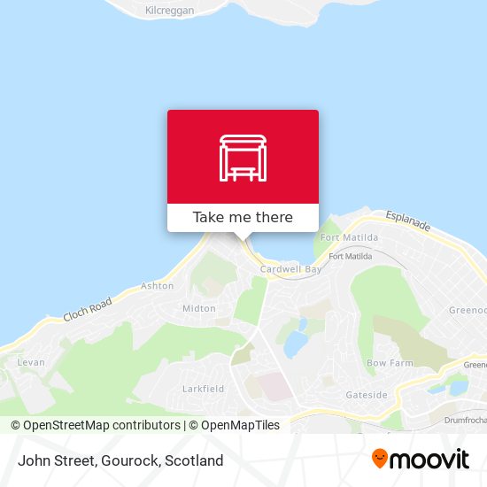 John Street, Gourock map