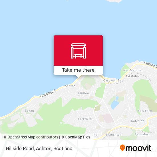 Hillside Road, Ashton map
