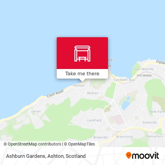 Ashburn Gardens, Ashton map