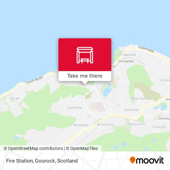 Fire Station, Gourock map