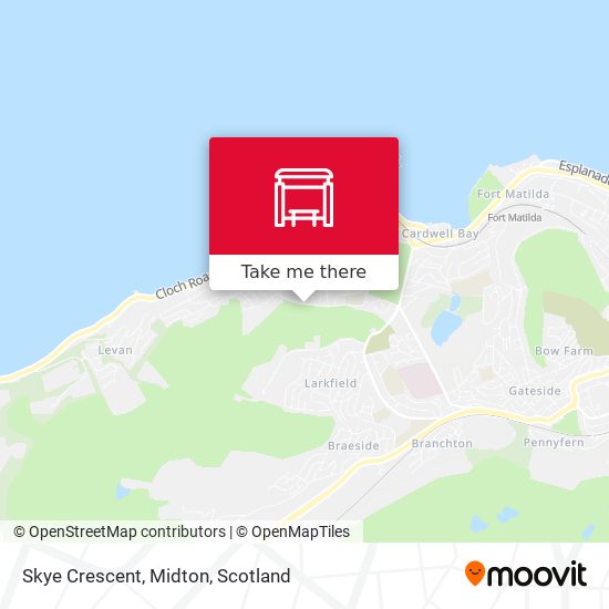 Skye Crescent, Midton map