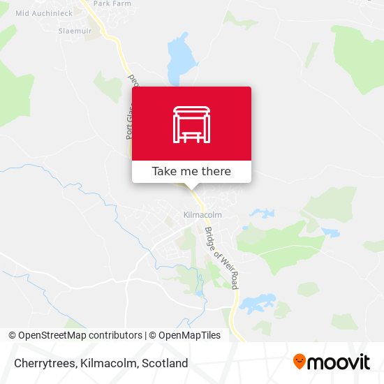Cherrytrees, Kilmacolm map
