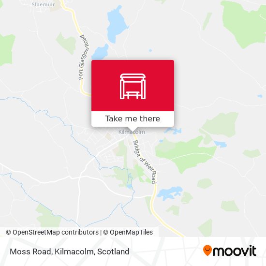 Moss Road, Kilmacolm map