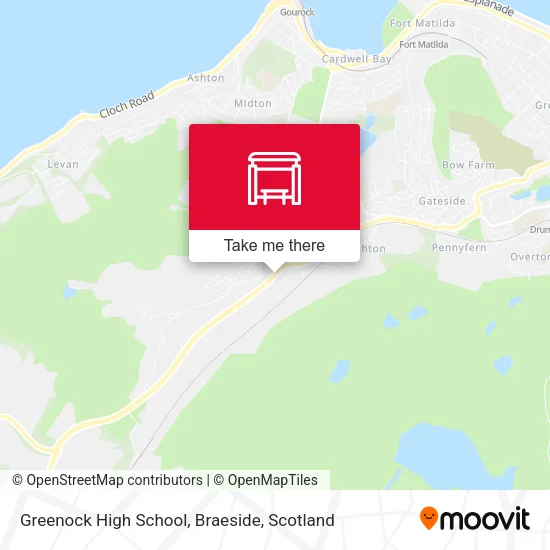Greenock High School, Braeside map
